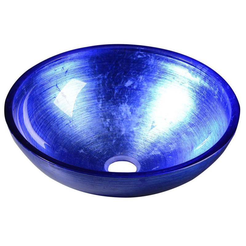 Sapho MURANO BLU sklenené umývadlo 40x14cm, modré AL5318-65