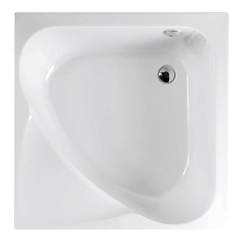 Polysan CARMEN sprchová vanička štvorcová 90x90x30cm, hlboká, biela s konštrukciou 29711