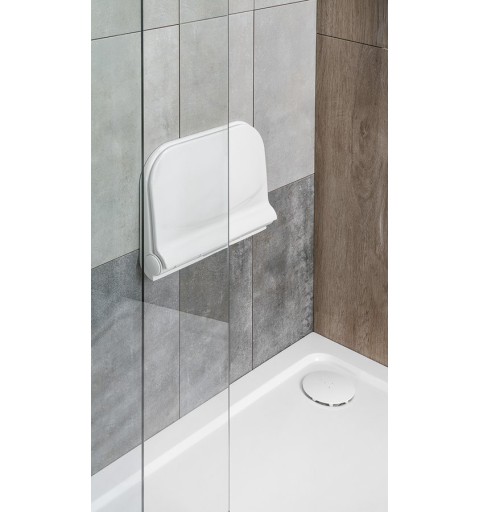 AQUALINE DINO Kúpeľňové sedátko 37,5x29,5cm, sklopné, biela DI82