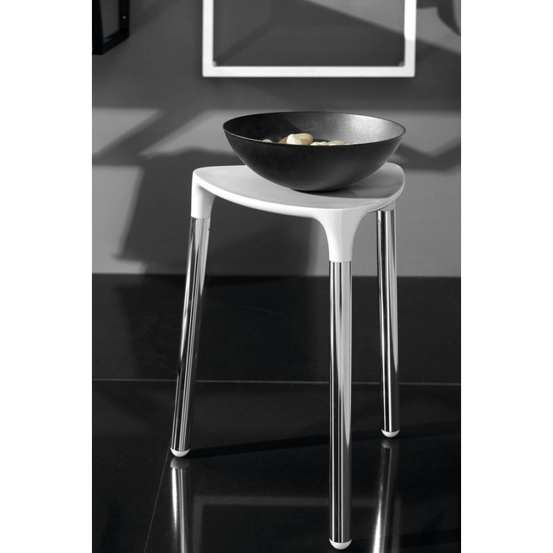 Gedy YANNIS kúpeľňová stolička, 37x43,5x32,3 cm, biela 217202