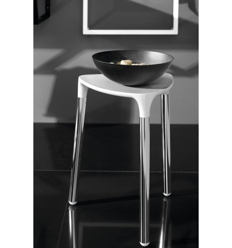 Gedy YANNIS kúpeľňová stolička, 37x43,5x32,3 cm, biela 217202