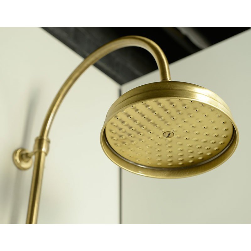 Reitano Rubinetteria ANTEA sprchový stĺp k napojeniu na batériu, hlavová a ručná sprcha, bronz SET036