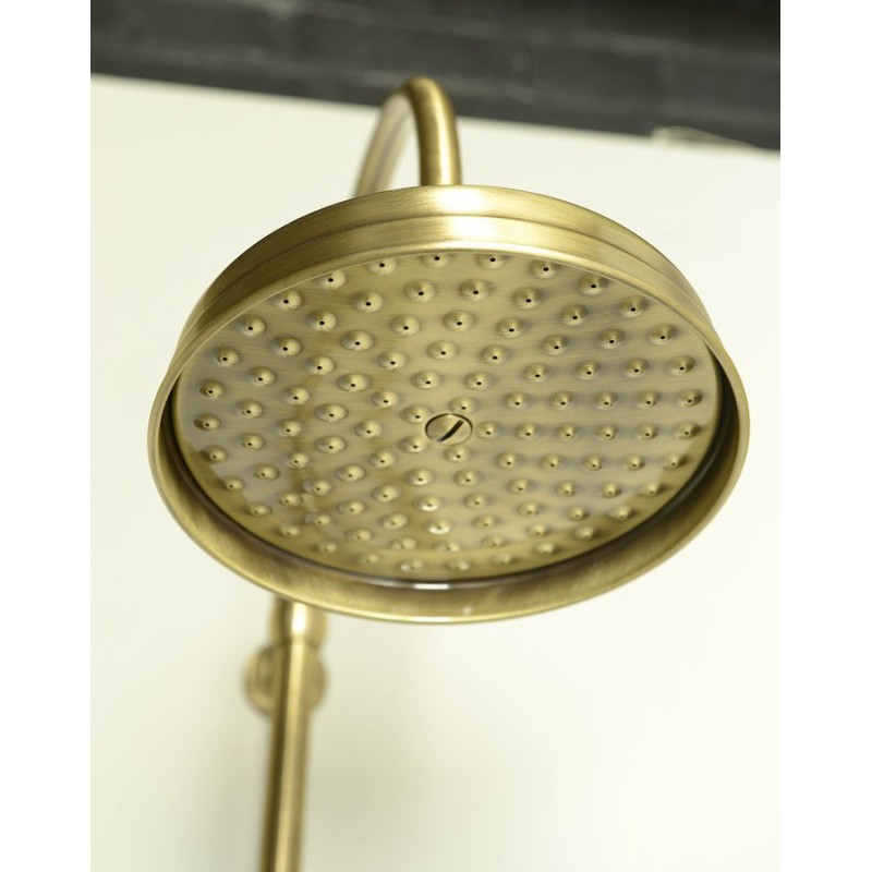 Reitano Rubinetteria VANITY Sprchový stĺp s pripojením vody na batériu, retro, bronz SET066