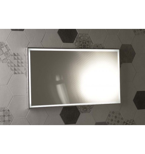 Sapho LUMINAR zrkadlo v ráme s LED osvetlením 900x500mm, chróm NL559