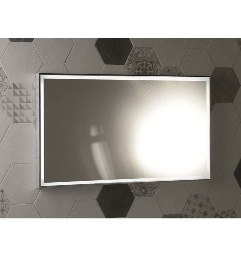 Sapho LUMINAR zrkadlo v ráme s LED osvetlením 1200x550mm, chróm NL560