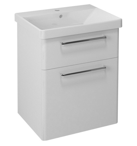 Sapho THEIA umývadlová skrinka 56,4x70x44,2cm, 2x zásuvka, biela TH060-3030
