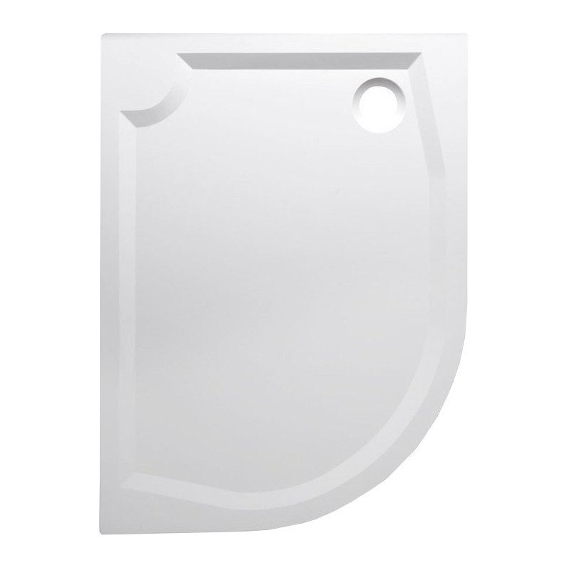 Gelco RIVA sprchová vanička z liateho mramoru, štvrťkruh 120x90 cm, pravý GR12090R