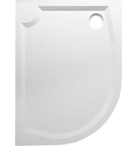Gelco RIVA sprchová vanička z liateho mramoru, štvrťkruh 120x90 cm, pravý GR12090R
