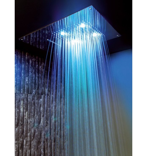 Sapho CHROMOTERAPIA hlavová sprcha 55x40cm, dážď, kaskáda, ovládač B, nerez(A579LH5CA) CH5540B