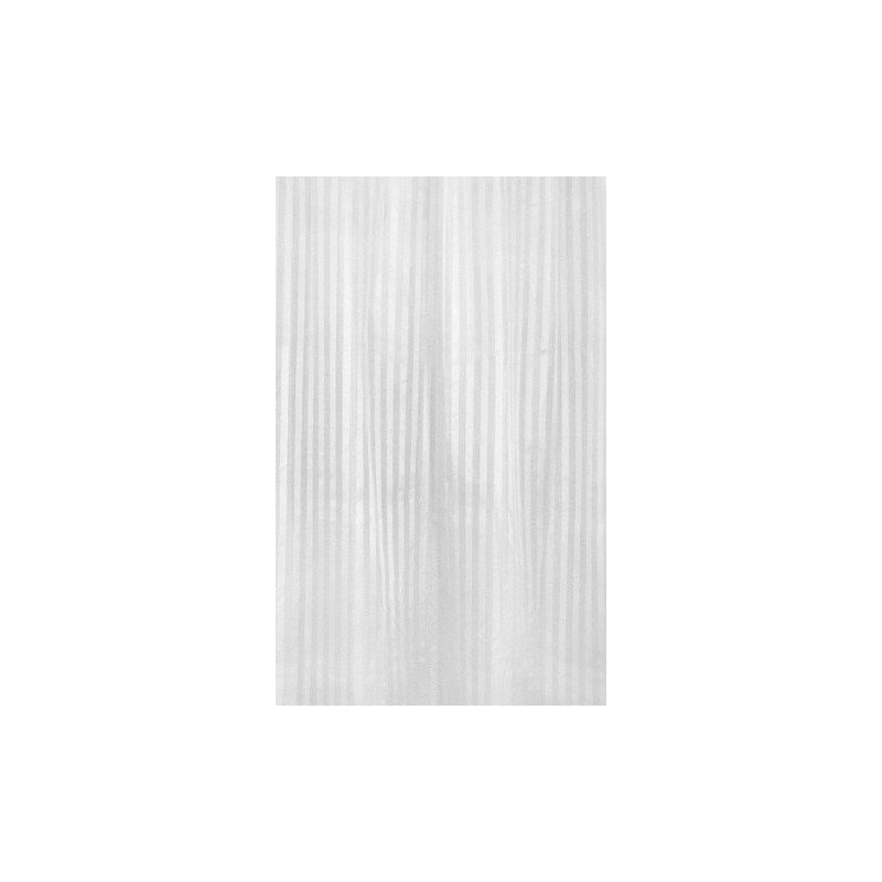 AQUALINE Sprchový záves 180x200cm, polyester, biela ZP001
