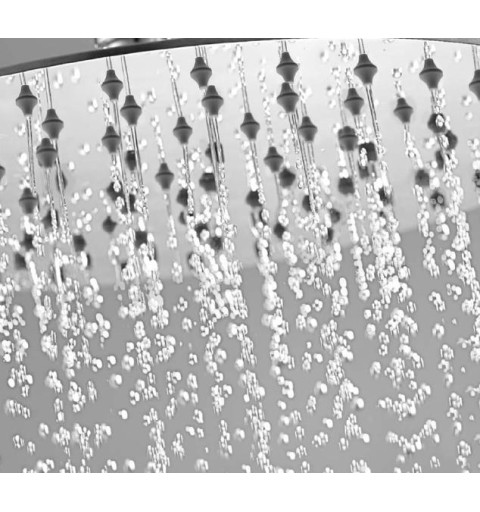 Sapho SLIM hlavová sprcha zo steny s kaskádou 220x500x2,4mm, leštená nerez MS746