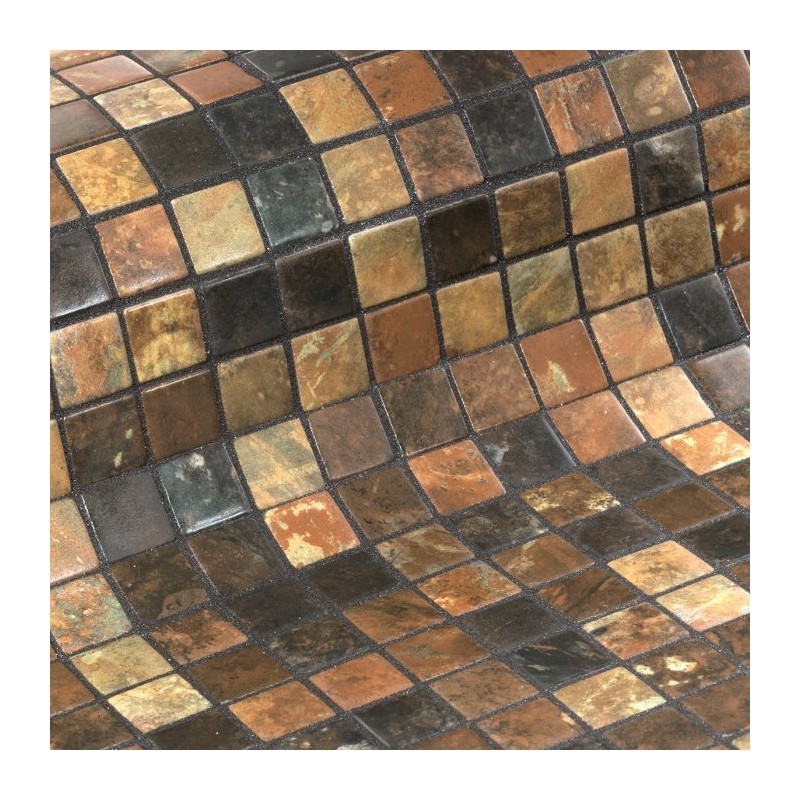 Ezarri ZEN Riverstone Glass mosaic 25x25 mm (plato 31,2x49,5) RIVERSTONE