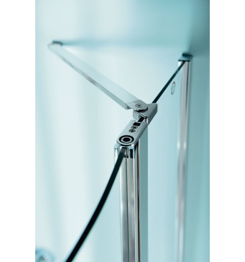 Polysan ZOOM LINE štvrťkruhová sprchová zástena 900x900mm, číre sklo, pravá ZL2615R