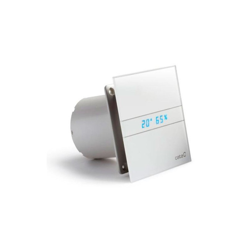 Cata E-120 GTH kúpeľňový ventilátor axiálny s automatom, 6W/11W, potrubie 120mm, biel 00901200