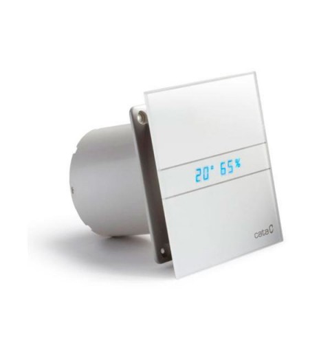 Cata E-120 GTH kúpeľňový ventilátor axiálny s automatom, 6W/11W, potrubie 120mm, biel 00901200
