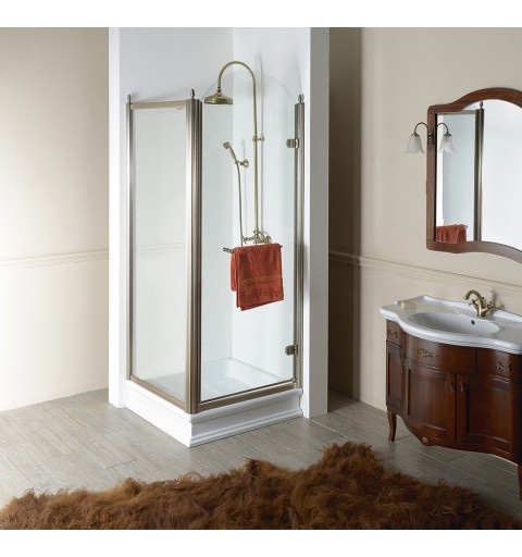 Gelco ANTIQUE sprchové dvere 900mm, číre sklo, pravé, bronz GQ1390RC