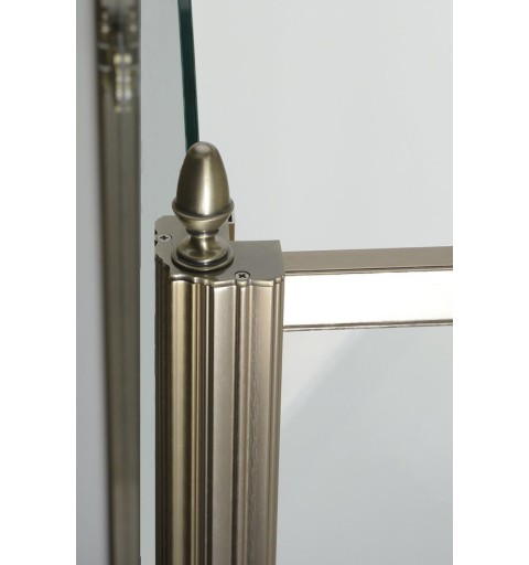 Gelco ANTIQUE sprchové dvere 800mm, číre sklo, lavé, bronz GQ1280LC