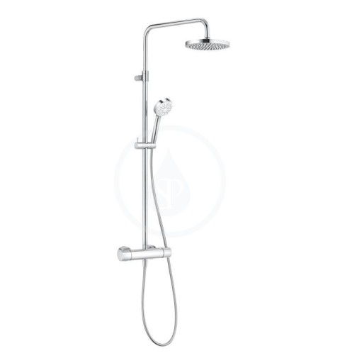 Kludi Logo Dual Shower System, termostatická sprchová súprava 1S, chróm (6809505-00)