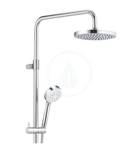 Kludi Logo Dual Shower System, termostatická sprchová súprava 1S, chróm (6809505-00)