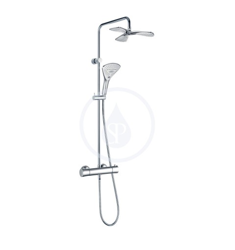 Kludi Fizz Dual Shower System, termostatická sprchová súprava, chróm (6709605-00)