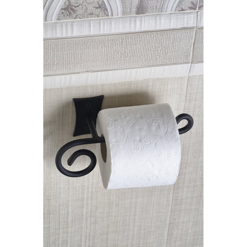 Sapho REBECCA držiak toaletného papiera bez krytu, čierna CC017