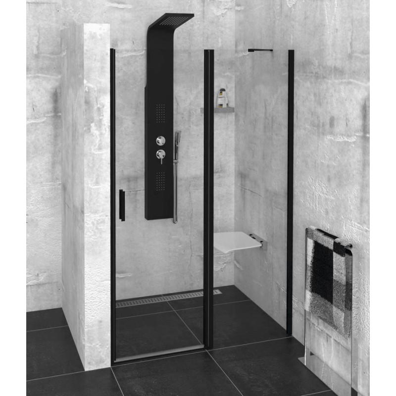 Polysan ZOOM LINE BLACK sprchové dvere 1200mm, číre sklo ZL1312B