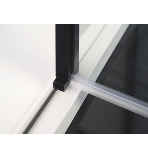 Polysan ZOOM LINE BLACK sprchové dvere 1200mm, číre sklo ZL1312B