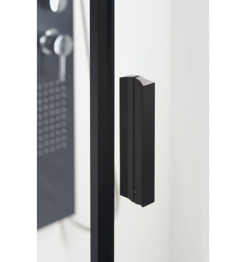 Polysan ZOOM LINE BLACK sprchové dvere 900mm, číre sklo ZL1290B
