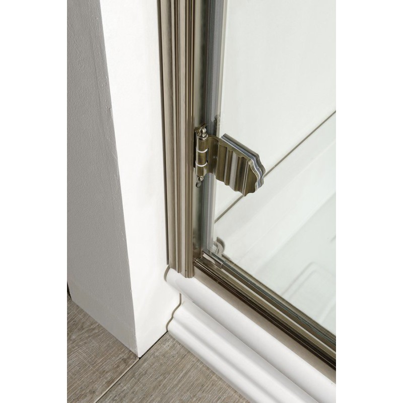 Gelco ANTIQUE sprchové dvere 900mm, číre sklo, lavé, bronz GQ1290LC
