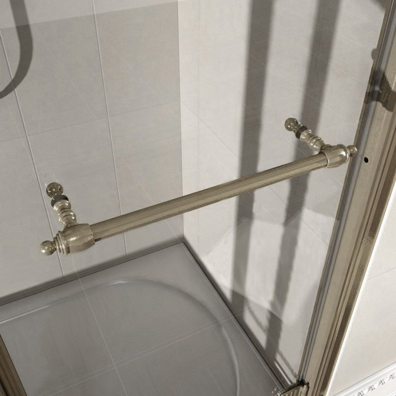 Gelco ANTIQUE sprchové dvere 800mm, číre sklo, pravé, bronz GQ1380RC