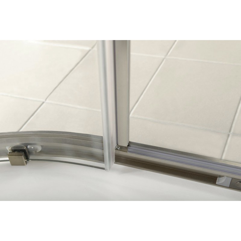 Gelco ANTIQUE štvrťkruhová sprchová zástena 900x900mm, 2 dvere, číre sklo, bronz GQ5290C