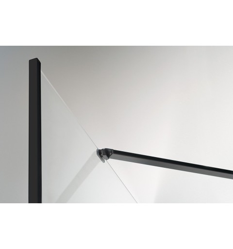 Polysan ZOOM LINE BLACK štvorcová sprchová zástena 900x900mm, číre sklo ZL5415B