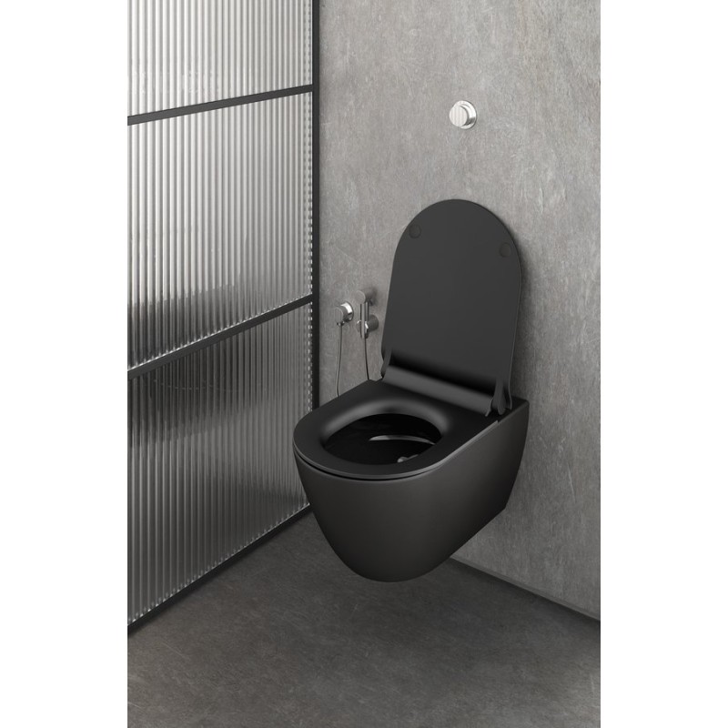 GSI PURA WC závesné 55x36 cm, SWIRLFLUSH, čierna dual-mat 881526