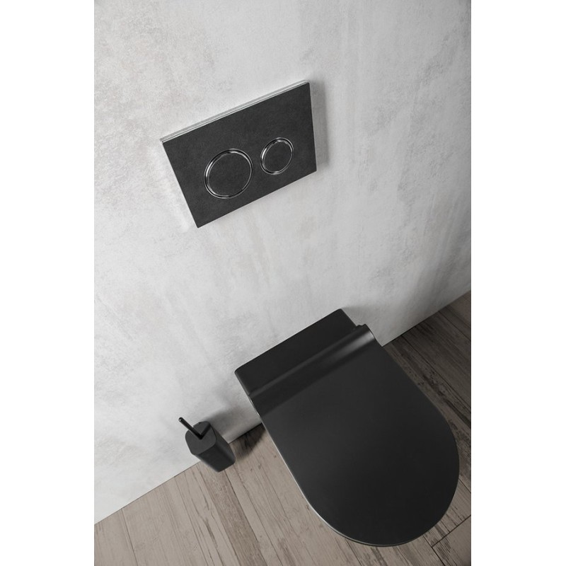 GSI PURA WC závesné 55x36 cm, SWIRLFLUSH, čierna dual-mat 881526