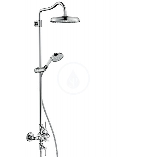 AXOR - Montreux Showerpipe s termostatickou bateriou a hornou sprchou 1jet, chrom 16572000