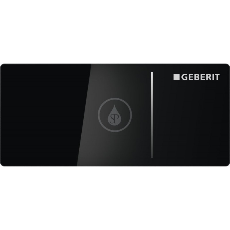 GEBERIT - Omega70 Ovládací tlačítko OMEGA70, pro nádržky OMEGA, sklo černé (115.083.SJ.1)