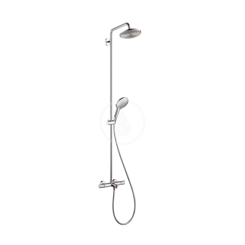 HANSGROHE - Raindance Select Showerpipe 240 mm, termostatická vaňová batéria, otočné sprchové rameno 450 mm, chróm (27117000)