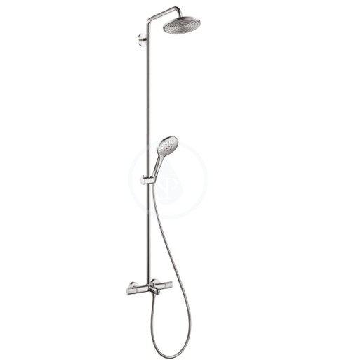 HANSGROHE - Raindance Select Showerpipe 240 mm, termostatická vaňová batéria, otočné sprchové rameno 450 mm, chróm (27117000)
