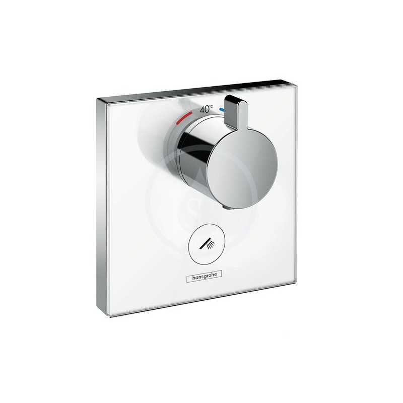 HANSGROHE - Shower Select Glass Sprchová podomítková Highflow termostatická baterie pro 1 spotřebič a další výtok, chrom (157354