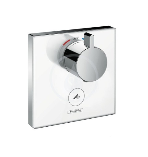 HANSGROHE - Shower Select Glass Sprchová podomítková Highflow termostatická baterie pro 1 spotřebič a další výtok, chrom (157354
