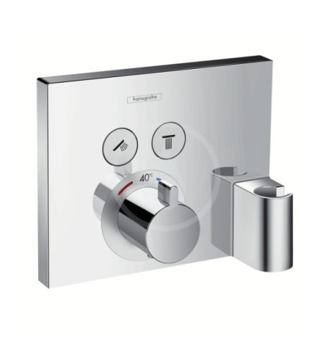 HANSGROHE - Shower Select Termostat pod omietku pre 2 spotrebiče s držiakom ručnej sprchy, chróm (15765000)