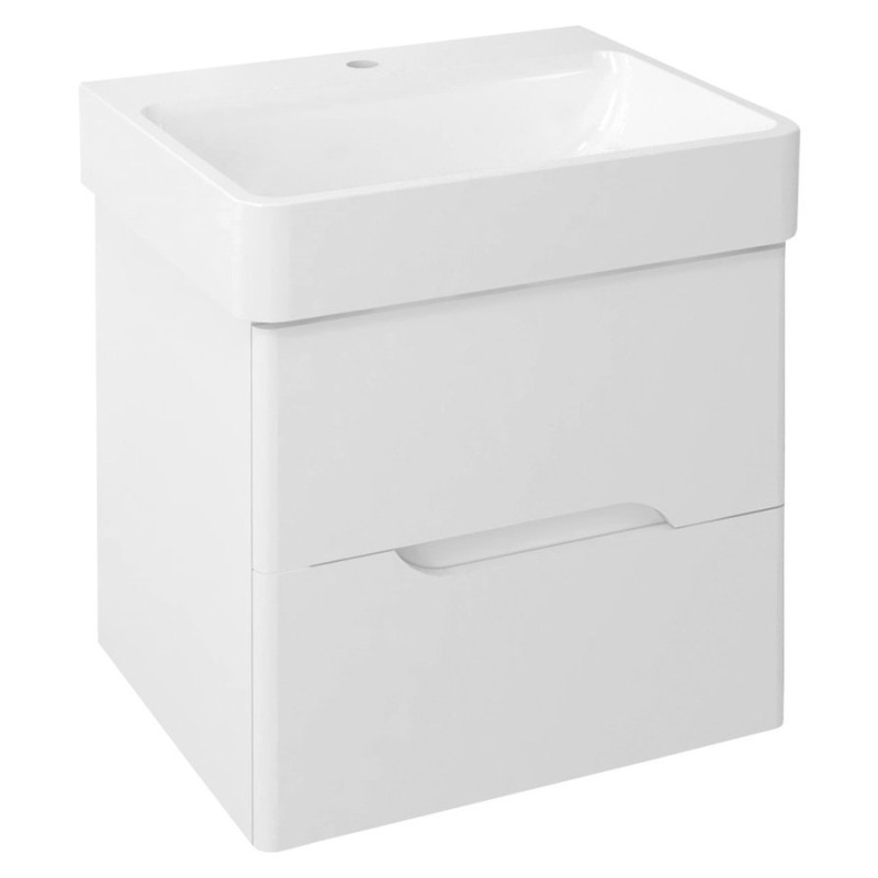 Sapho MEDIENA umývadlová skrinka 57x50,7x48,5cm, biela matná/biela matná MD060