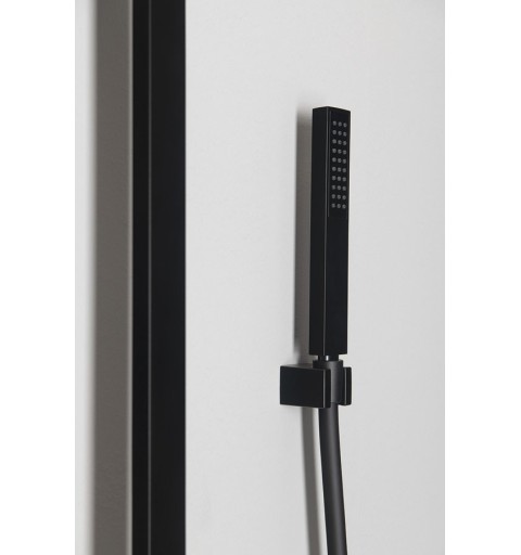 Sapho DIMY sprchový stĺp s termostatickou batériou, čierný DM322BL