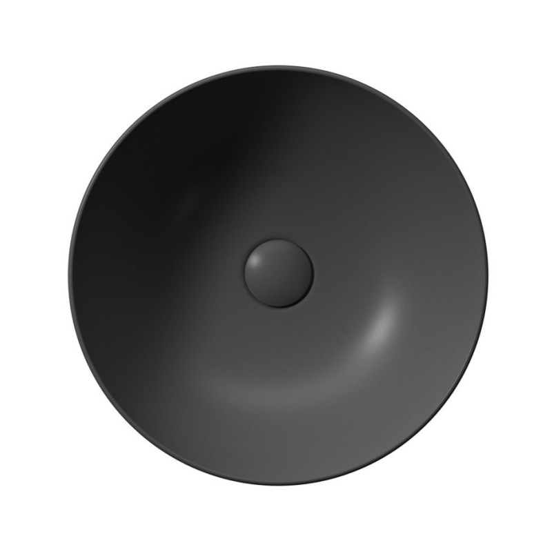 GSI PURA umývadlo na dosku, priemer 42 cm, čierna mat 885126