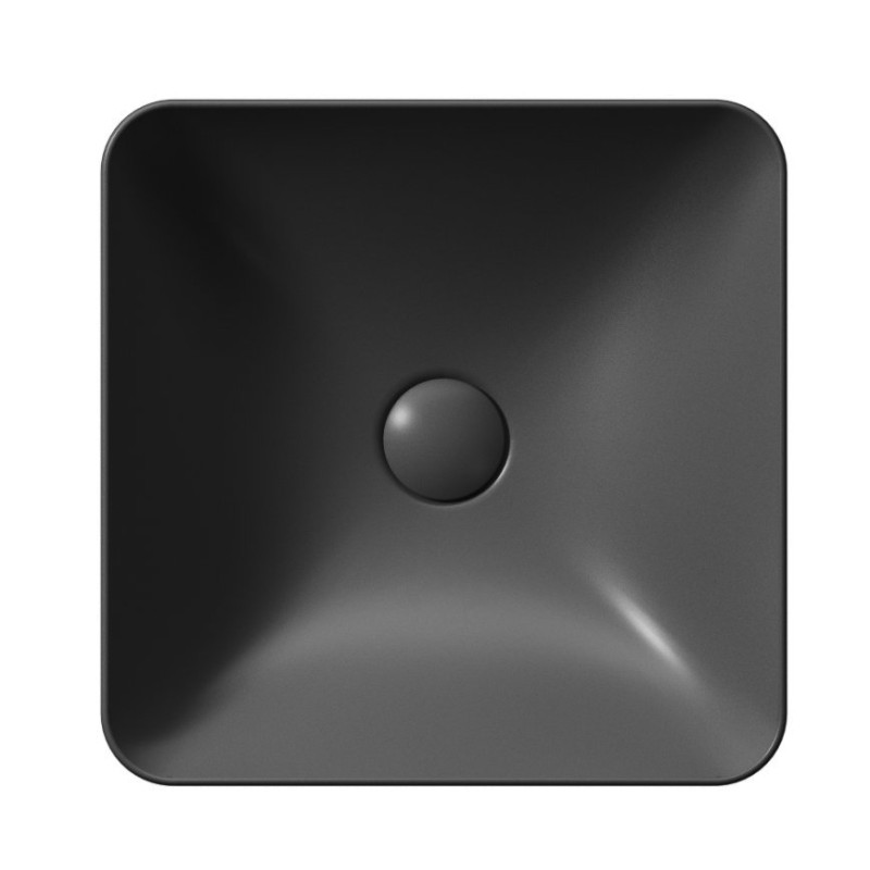 GSI SAND umývadlo na dosku 38x38 cm, čierna mat 903826