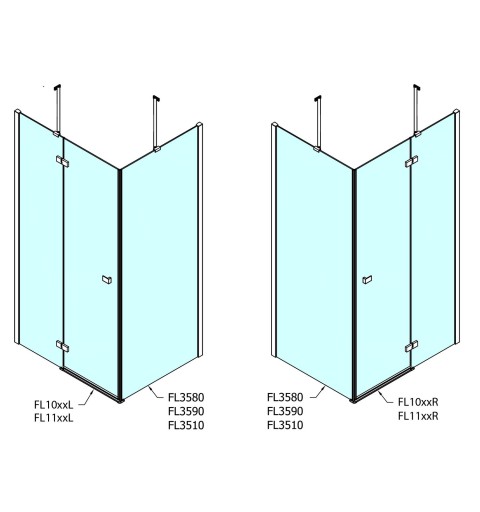 Polysan FORTIS LINE bočná stena, 900mm, číre sklo FL3590