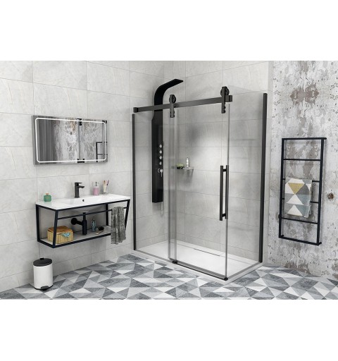 Gelco VOLCANO BLACK sprchové dvere 1800 mm, číre sklo GV1418