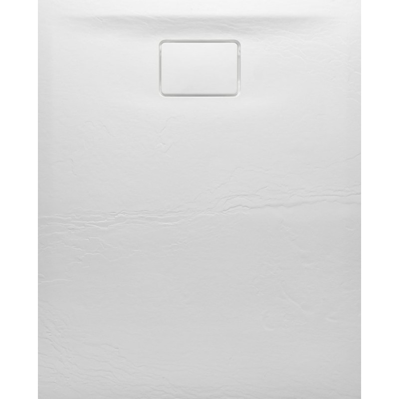 Sapho ACORA sprchová vanička,litý mramor,obdĺžnik 120x80x3,5cm,biela,dekor kameň AC004