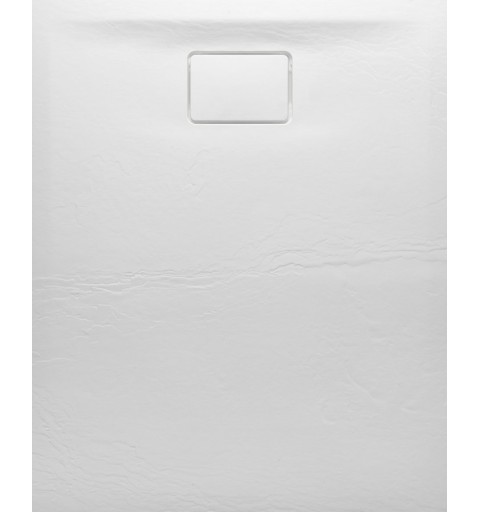 Sapho ACORA sprchová vanička,litý mramor,obdĺžnik 120x80x3,5cm,biela,dekor kameň AC004