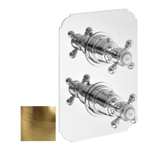 Sapho SASSARI podomietková sprchová termostatická batéria, 1 výstup, bronz LO89161BR SR391BR
